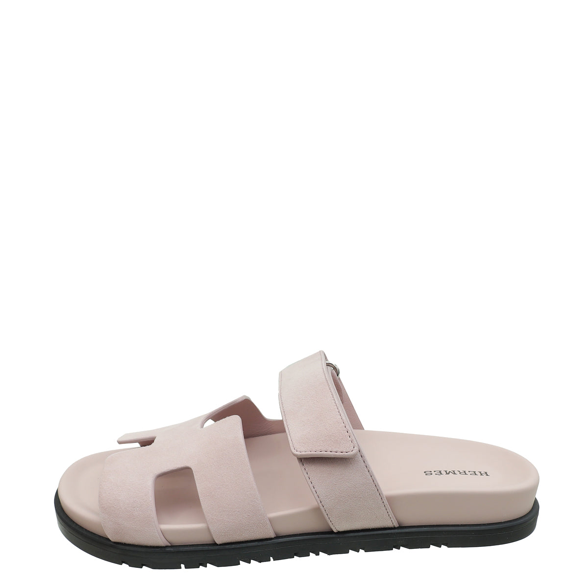 Hermes Rose Porcelaine Chypre Suede Goatskin Sandal 39