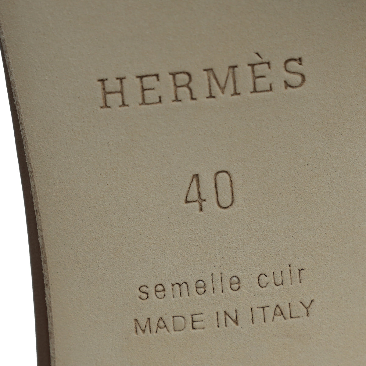 Hermes Gold Oasis Sandal 40