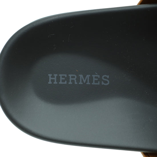 Hermes Bicolor Chypre Sandals 40