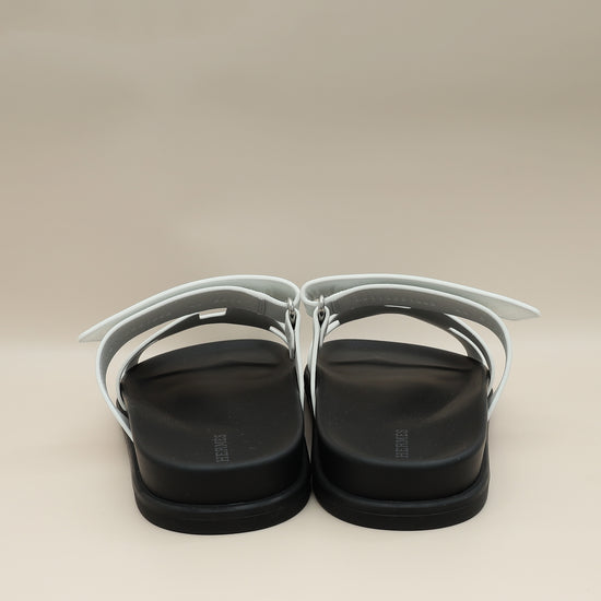 Load image into Gallery viewer, Hermes Blanc Chypre Sandal 40
