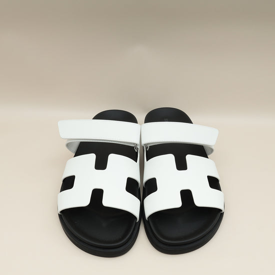 Load image into Gallery viewer, Hermes Blanc Chypre Sandal 40
