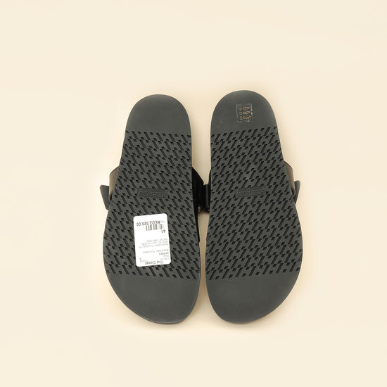 Hermes Black Chypre Sandals 41-Hermes-THE CLOSET