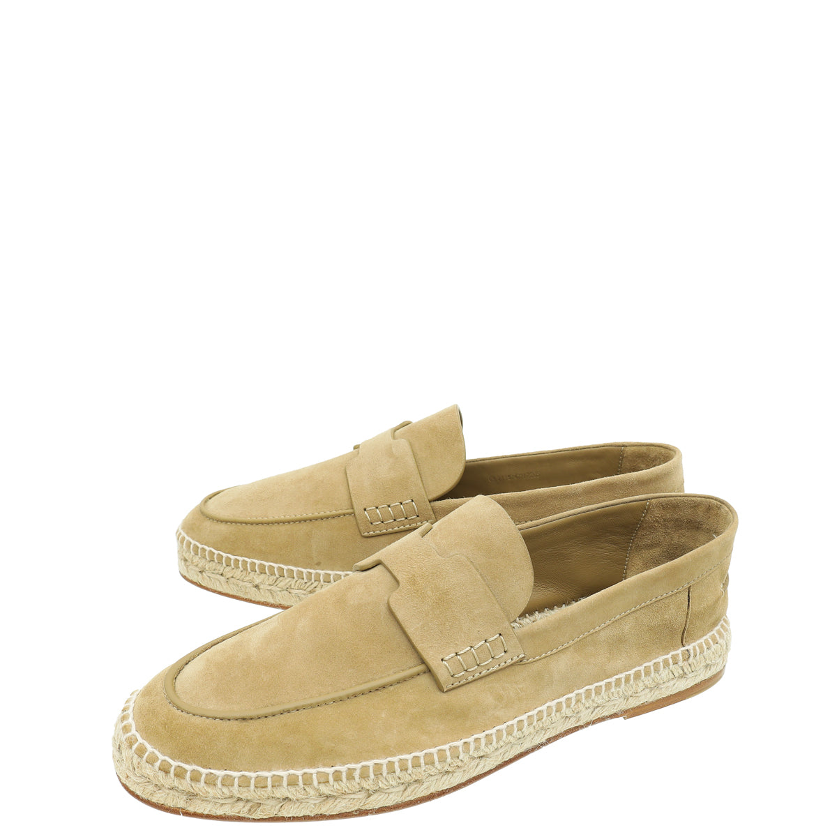 Hermes Beige Sable Trip Suede Goatskin Espadrille 41-Hermes-THE CLOSET