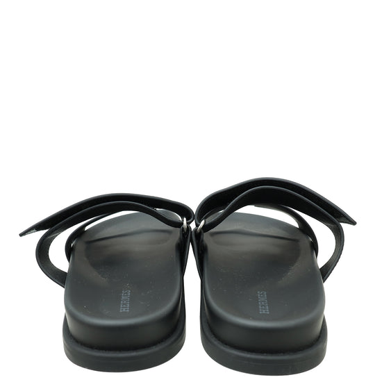 Hermes Noir Chypre Sandal 42.5