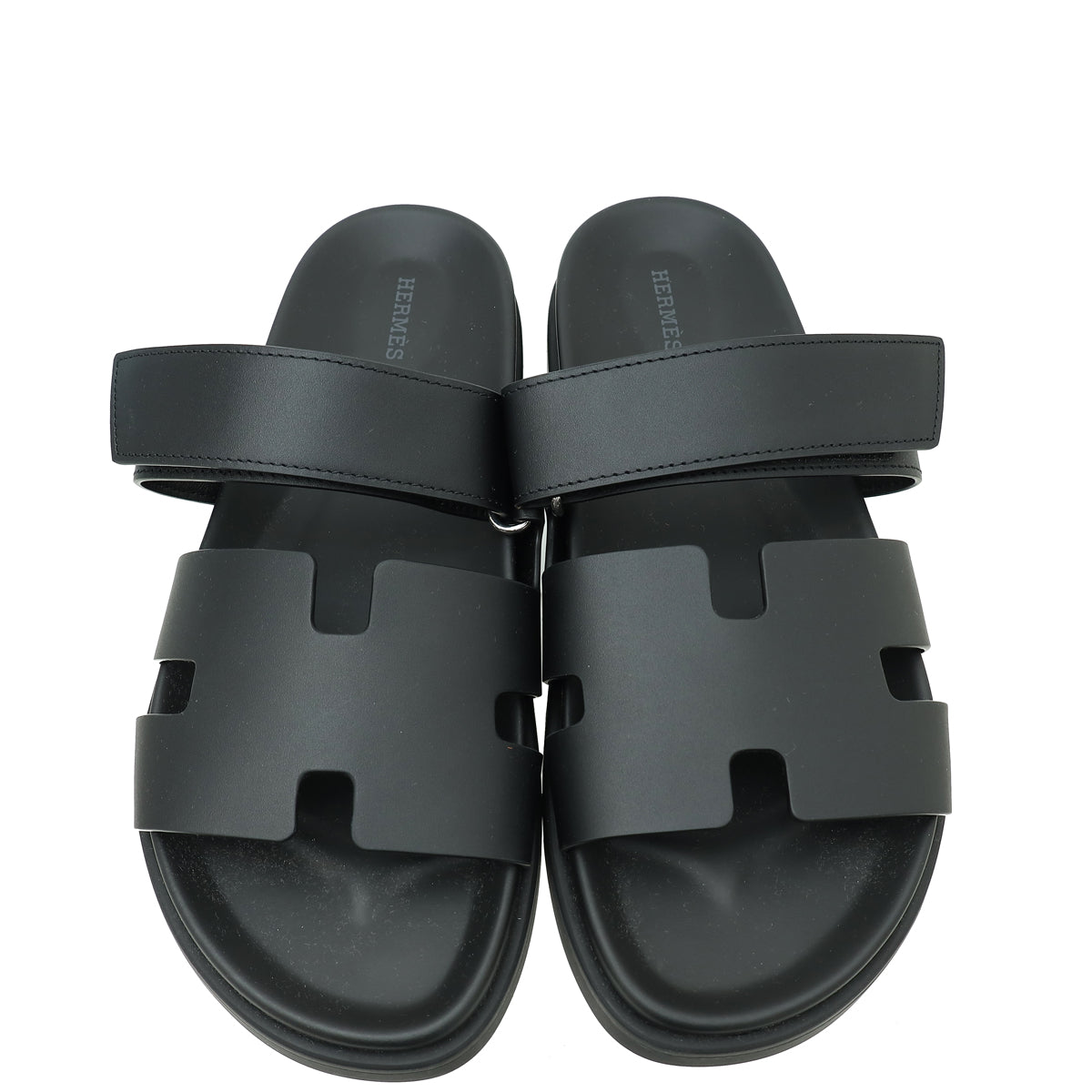 Hermes Noir Chypre Sandal 42.5