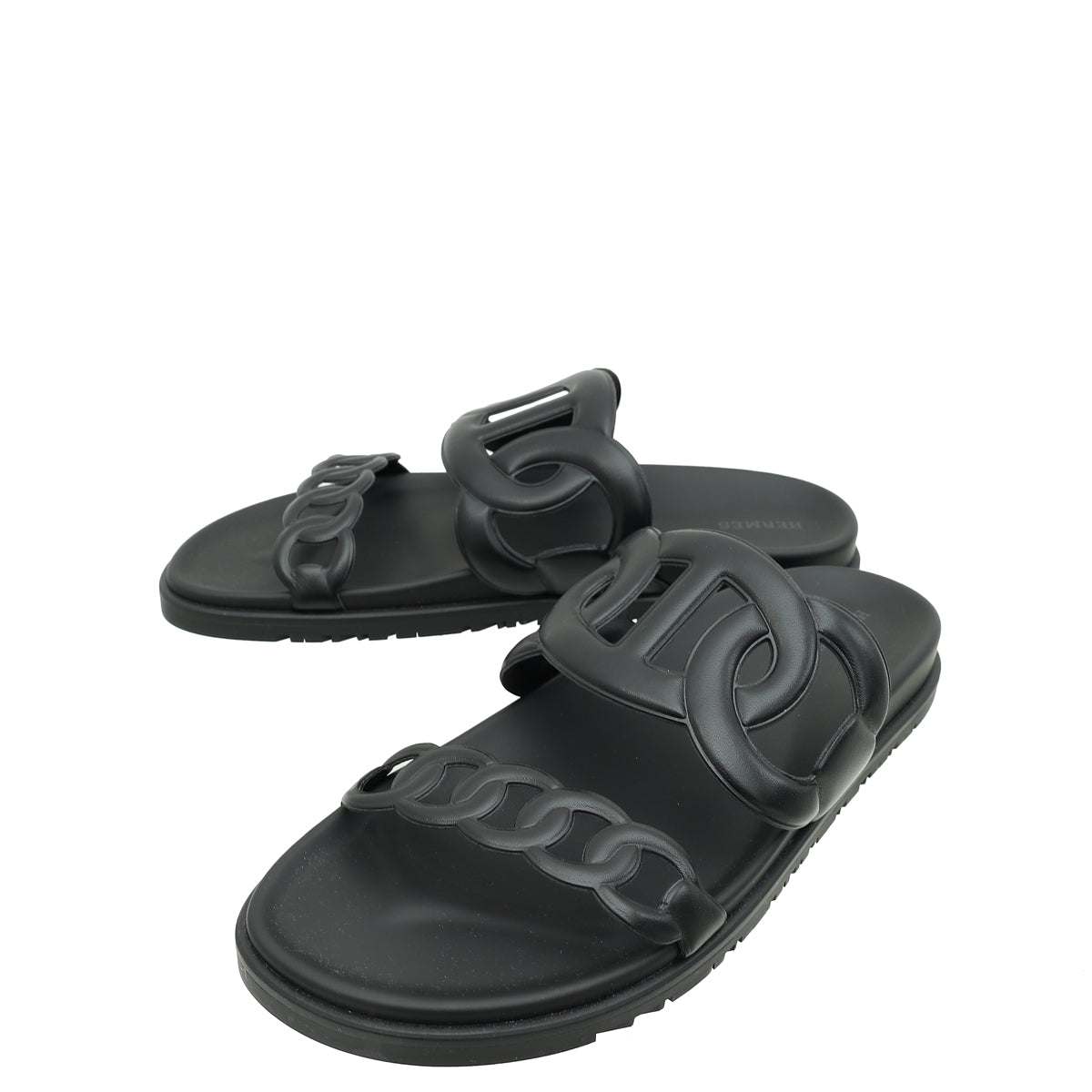 Hermes Noir Extra Sandal 42-Hermes-THE CLOSET