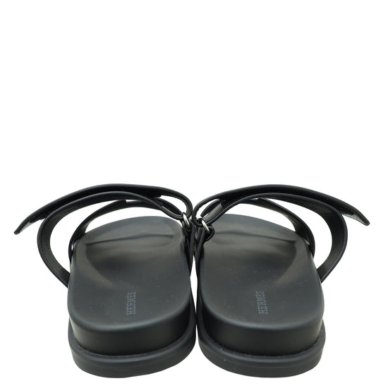 Hermes Noir Chypre Sandal 42