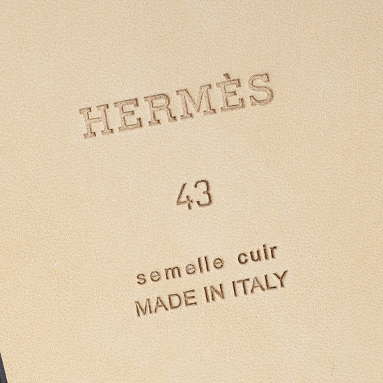 Hermes Bicolor Izmir Sandals 43