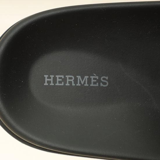 Hermes Noir Jackson Sandals 44-Hermes-THE CLOSET
