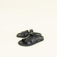 Hermes Black Chypre Sandals 45