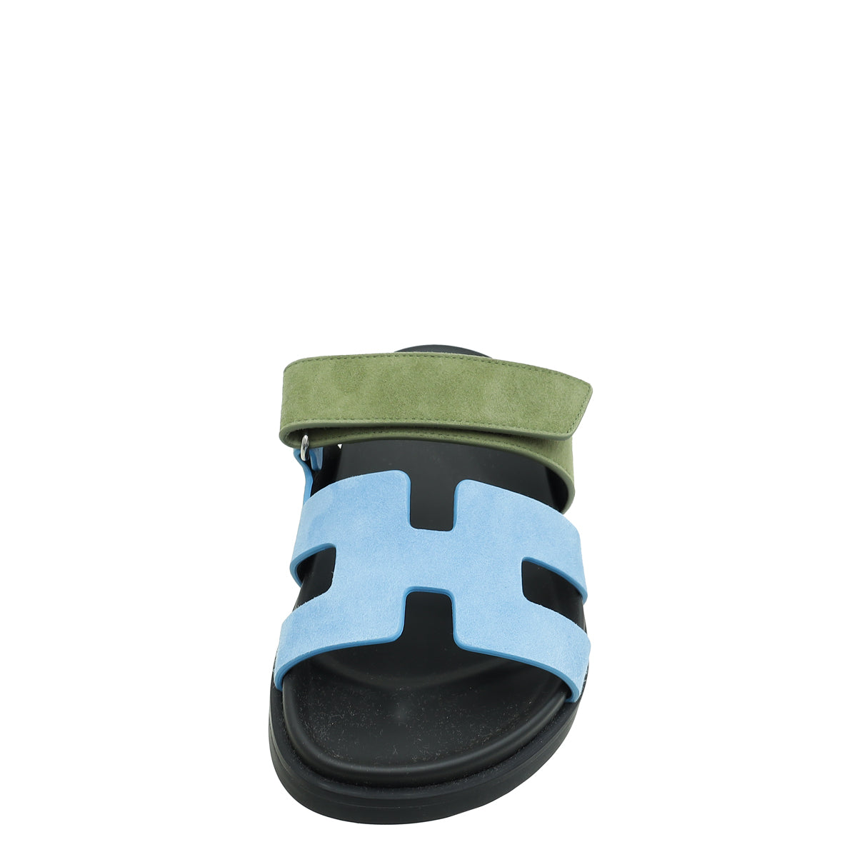 Hermes Bicolor Chypre Goatskin Suede Sandal 36.5-Hermes-THE CLOSET