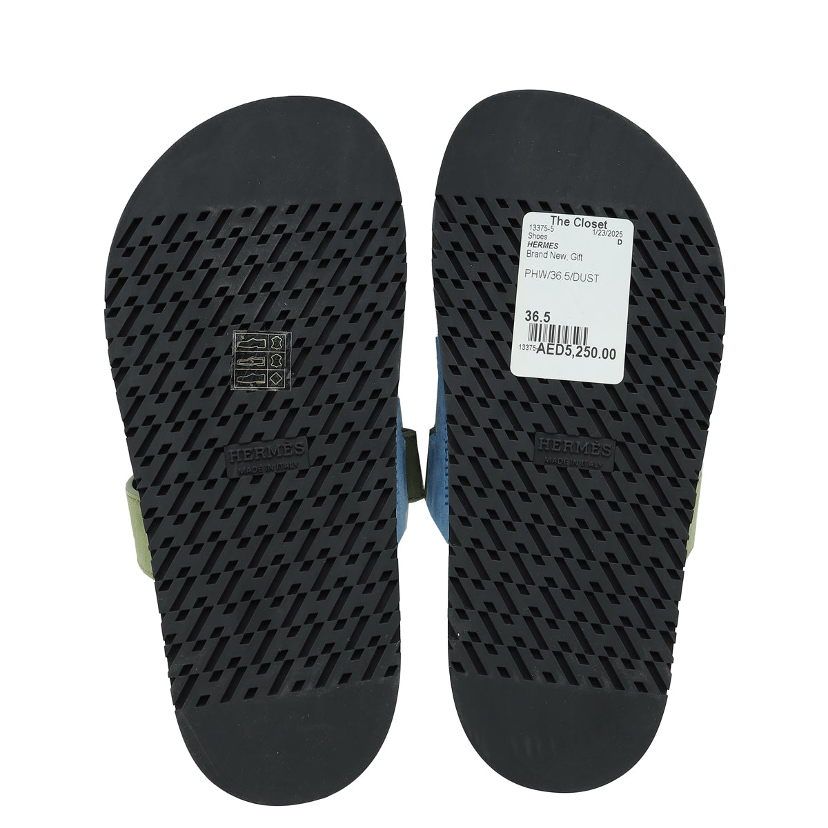 Hermes Bicolor Chypre Goatskin Suede Sandal 36.5 – THE CLOSET