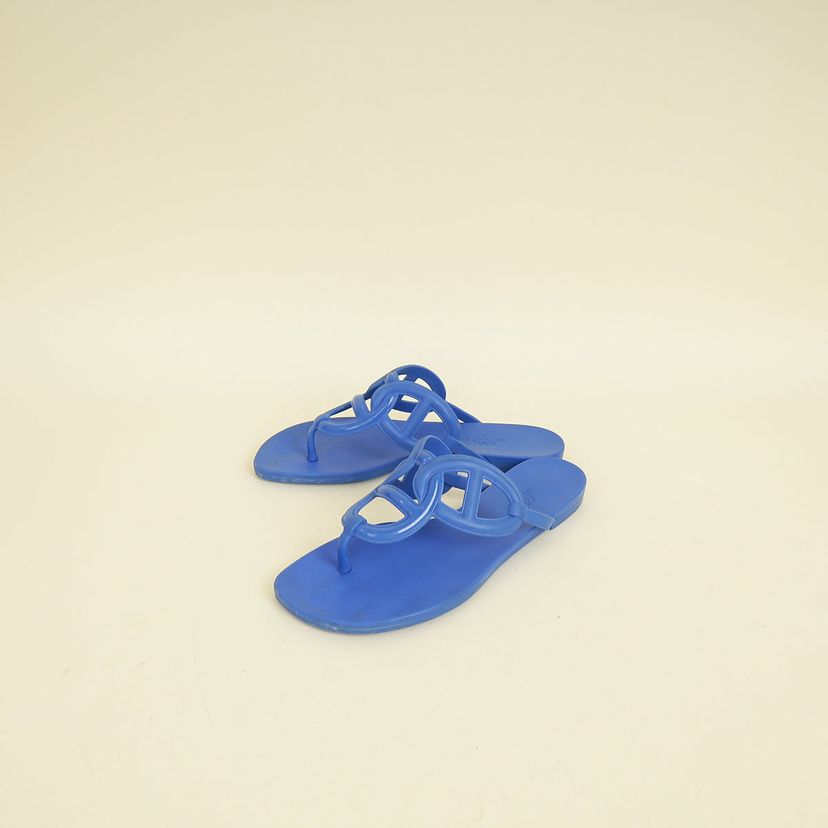 Hermes Bleu Outremer Egerie Sandals 35