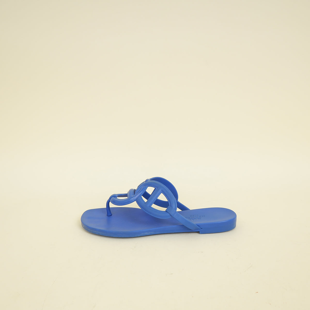 Hermes Bleu Outremer Egerie Sandals 35