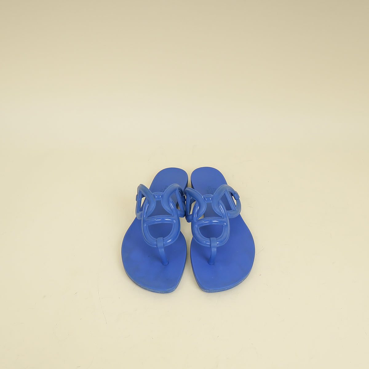 Hermes Bleu Outremer Egerie Sandals 35