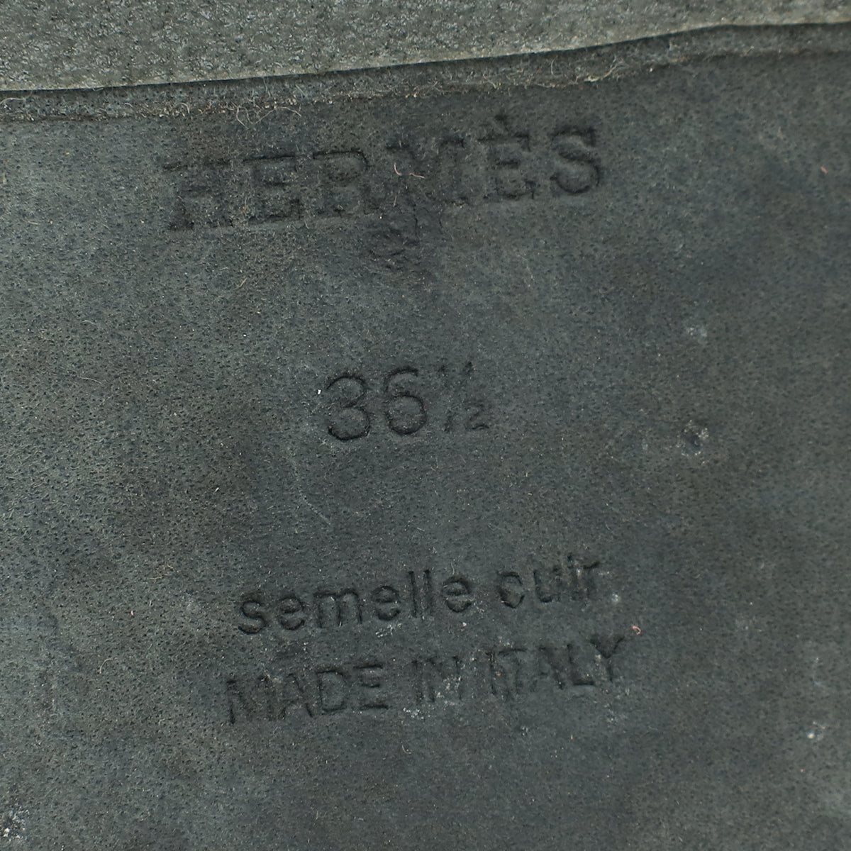 Hermes Bicolor Suede Oran Sandal 36.5