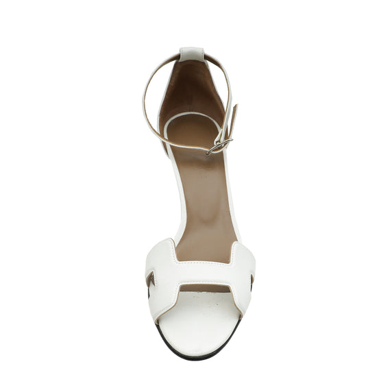 Hermes Blanc Premiere 70 Sandal 36.5