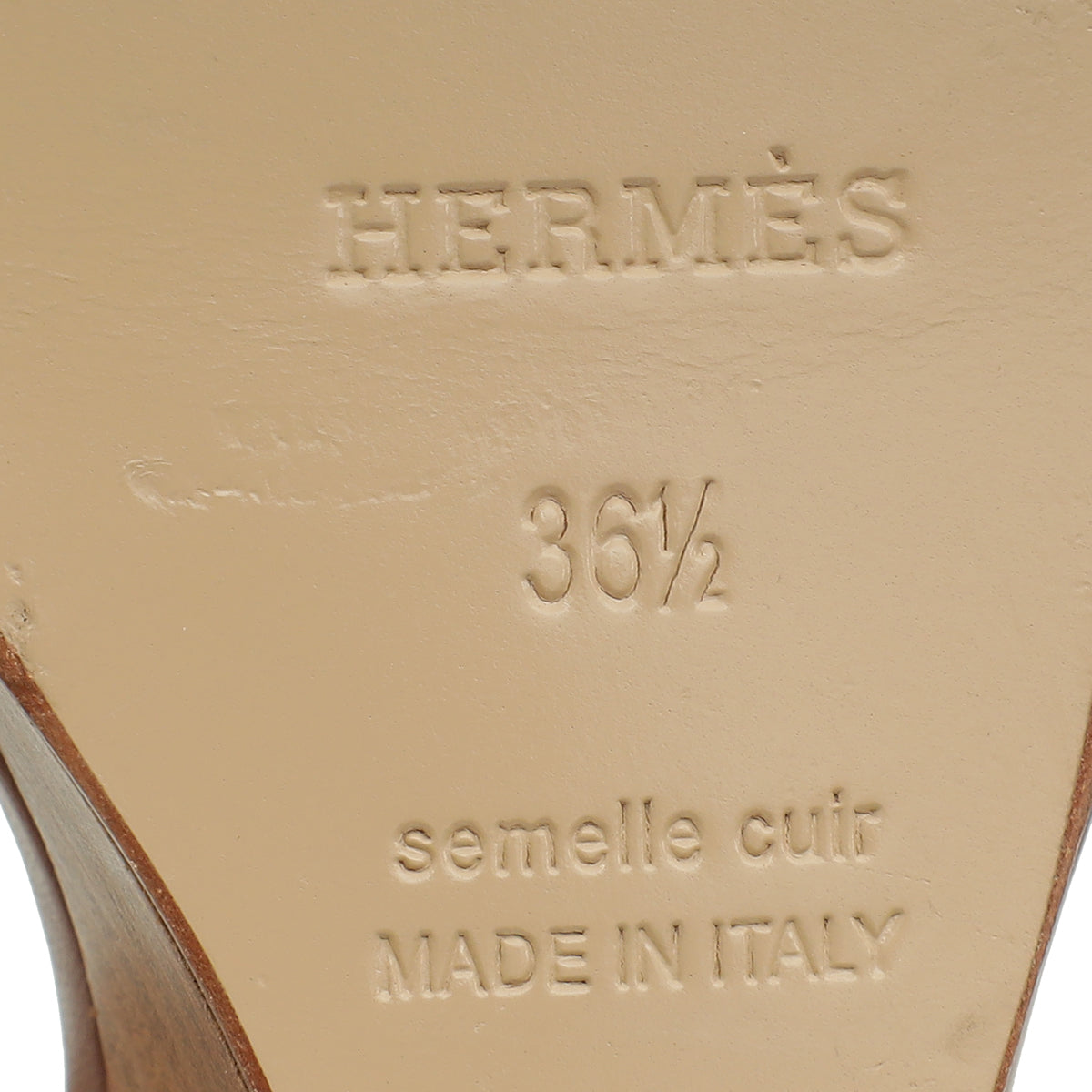 Hermes Gold Legend Sandal 36.5