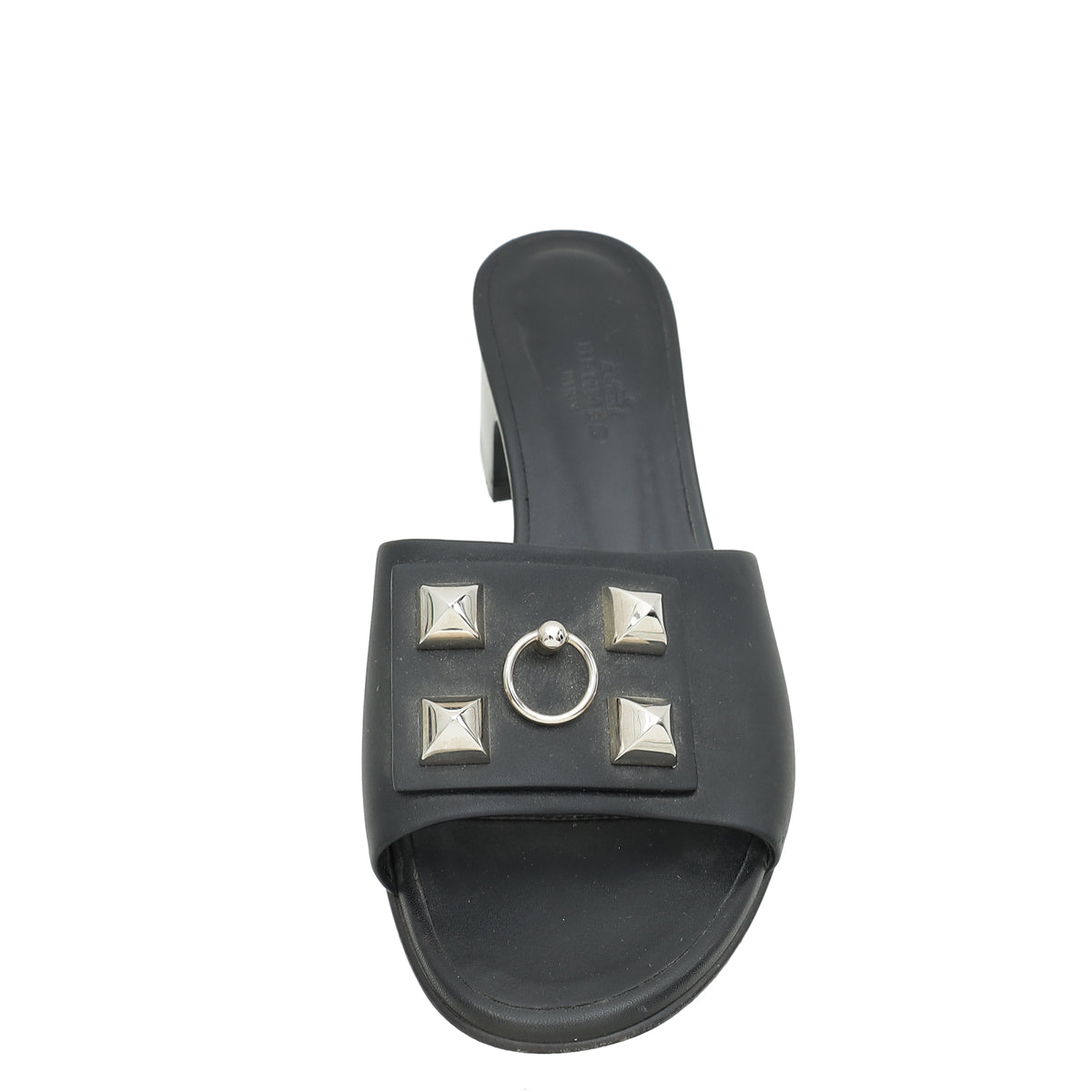 Hermes Noir Dreamy Sandal 36.5-Hermes-THE CLOSET