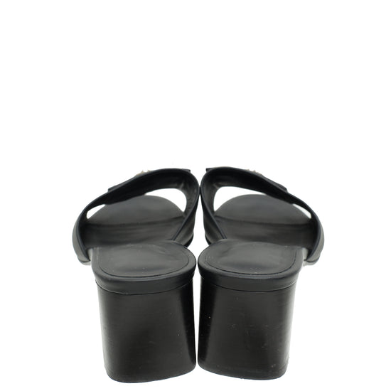 Hermes Noir Dreamy Sandal 36.5