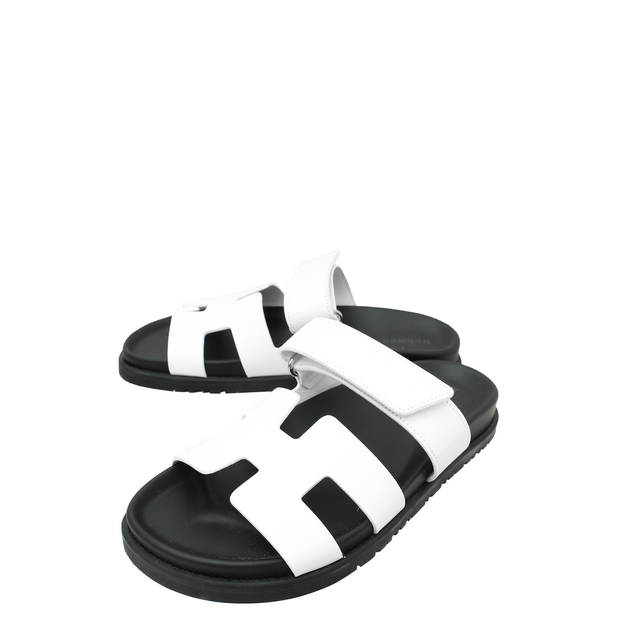 Hermes Blanc Chypre Sandals 36.5