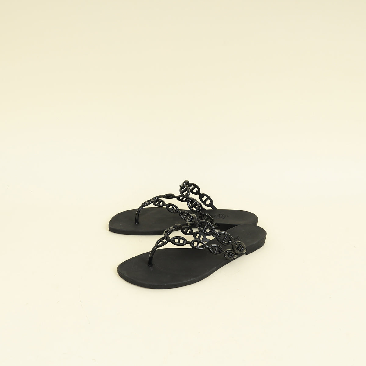 Hermes Noir Island Sandal 36