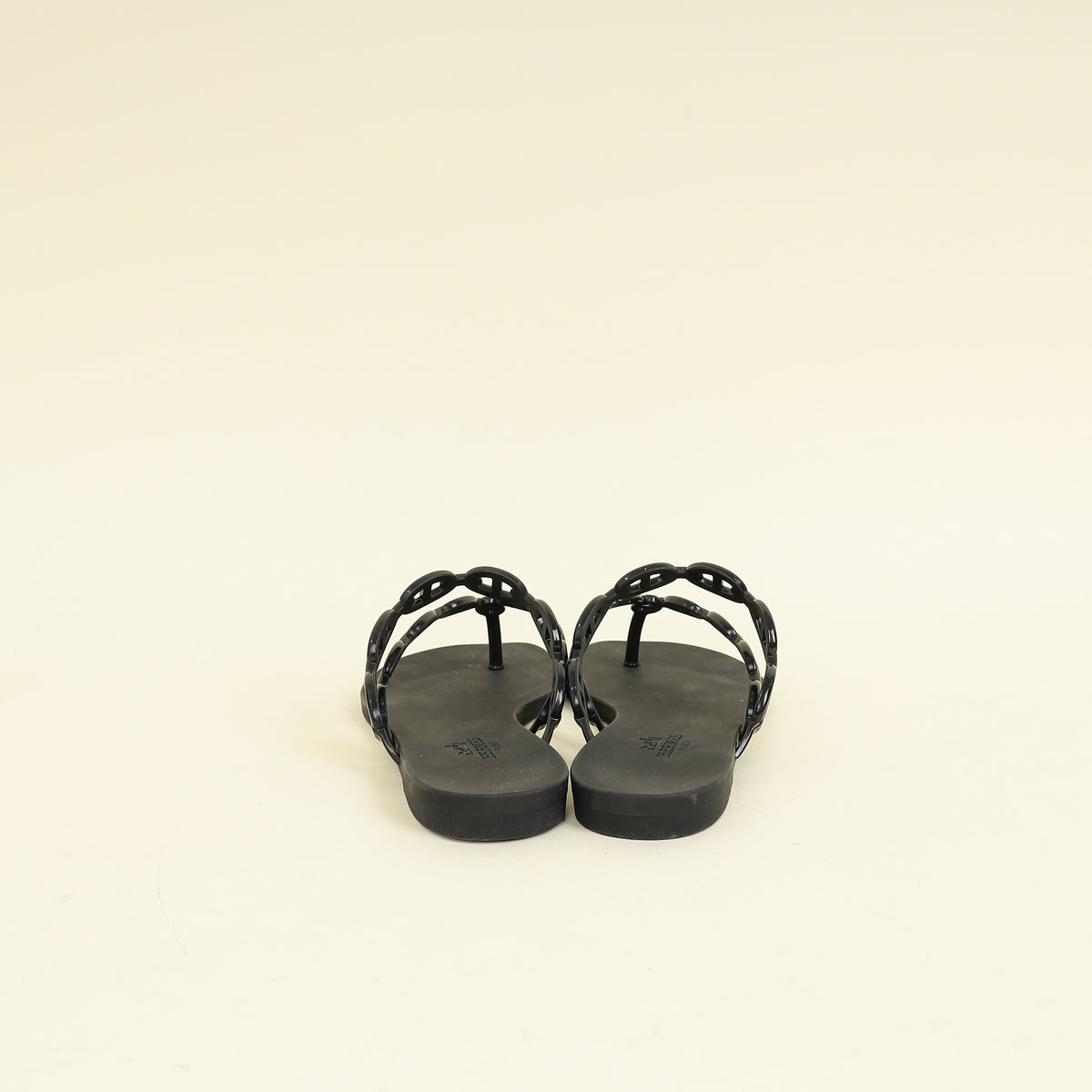 Hermes Noir Island Sandal 36