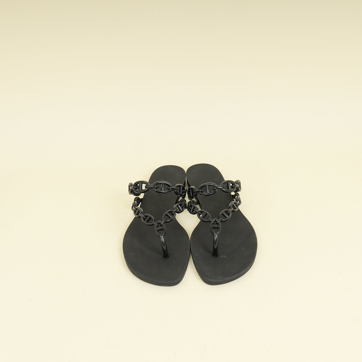 Hermes Noir Island Sandal 36