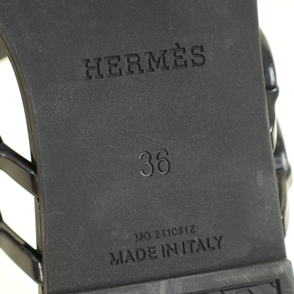 Hermes Noir Island Sandal 36