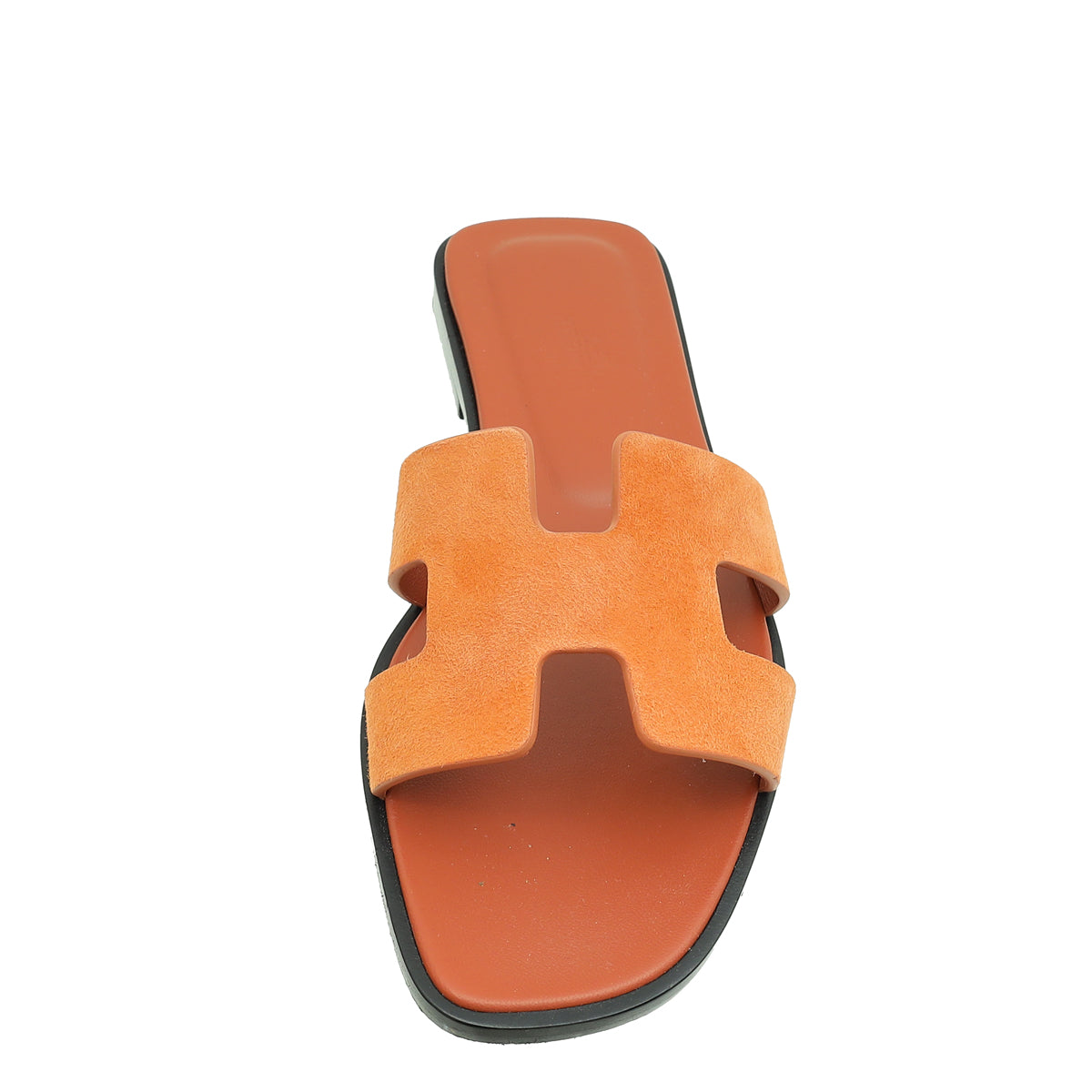 Hermes Orange Corail Suede Oran Sandal 36-Hermes-THE CLOSET