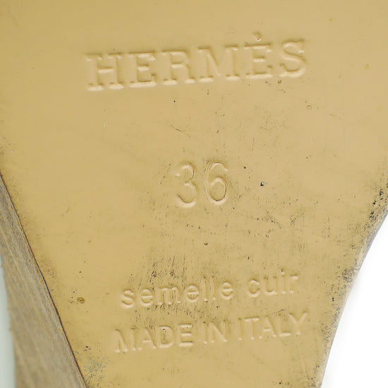 Hermes Blanc Legend Sandal 36