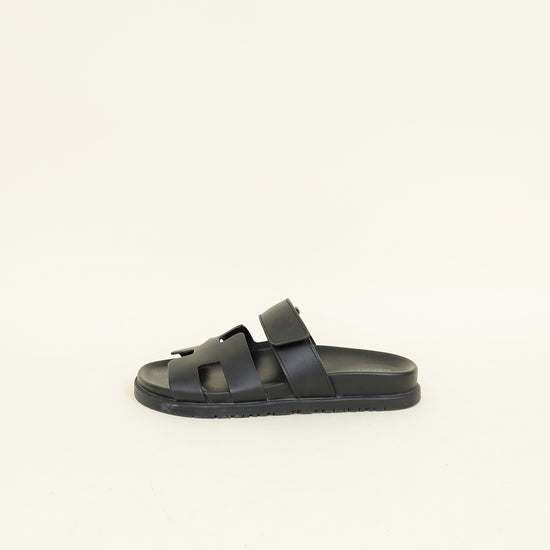 Hermes Noir Chypre Sandal 36
