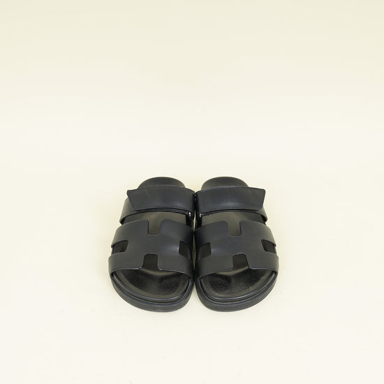 Hermes Noir Chypre Sandal 36