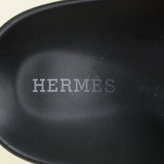 Hermes Noir Chypre Sandal 36