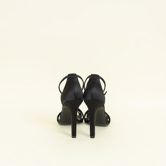 Hermes Noir Crystal Detail Premiere 105 Sandal 36