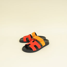 Hermes Bicolor Chypre Suede Goatskin Sandal 36