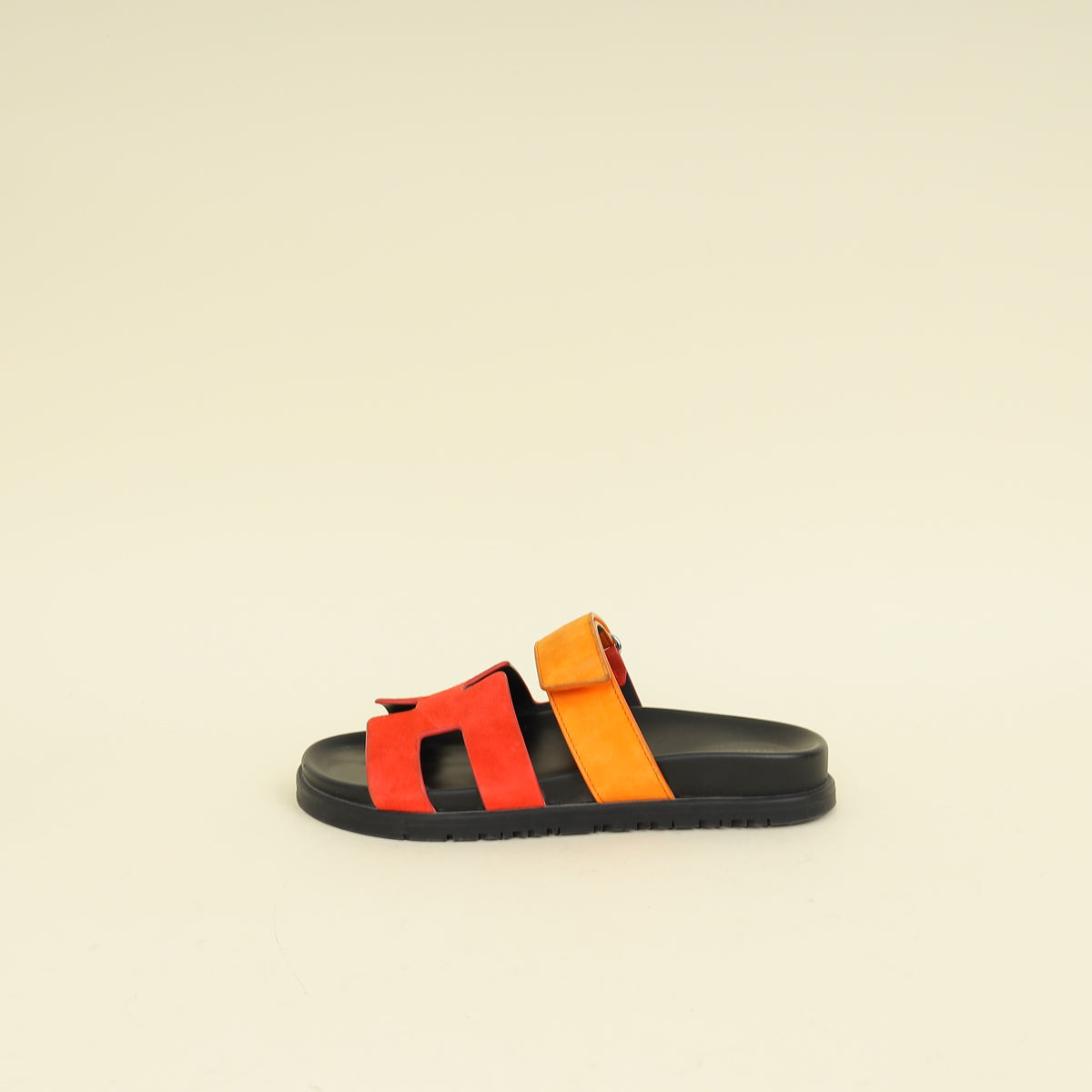Hermes Bicolor Chypre Suede Goatskin Sandal 36