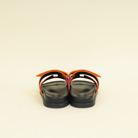 Hermes Bicolor Chypre Suede Goatskin Sandal 36