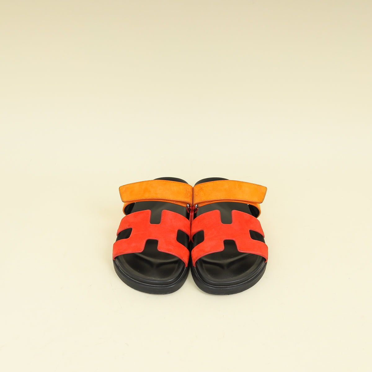 Hermes Bicolor Chypre Suede Goatskin Sandal 36
