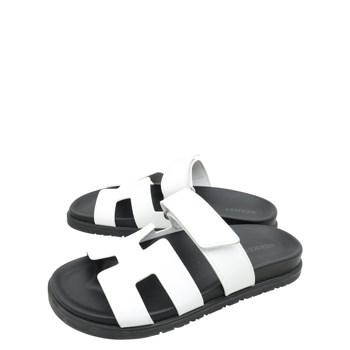 Hermes White Chypre Sandal 36-Hermes-THE CLOSET