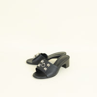 Hermes Noir Dreamy Sandals 36