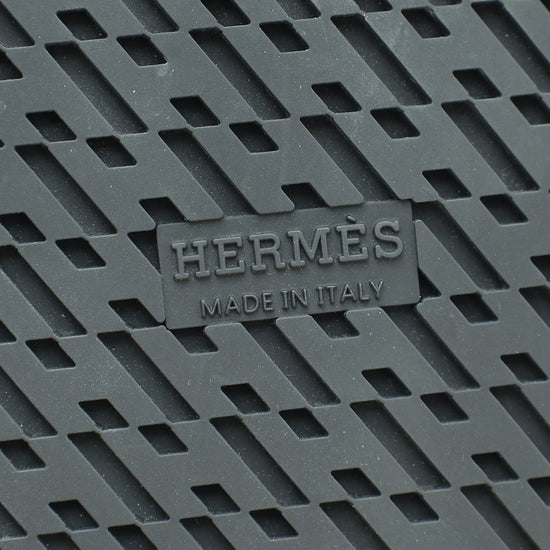 Hermes Blue Lin Extra Sandal 36