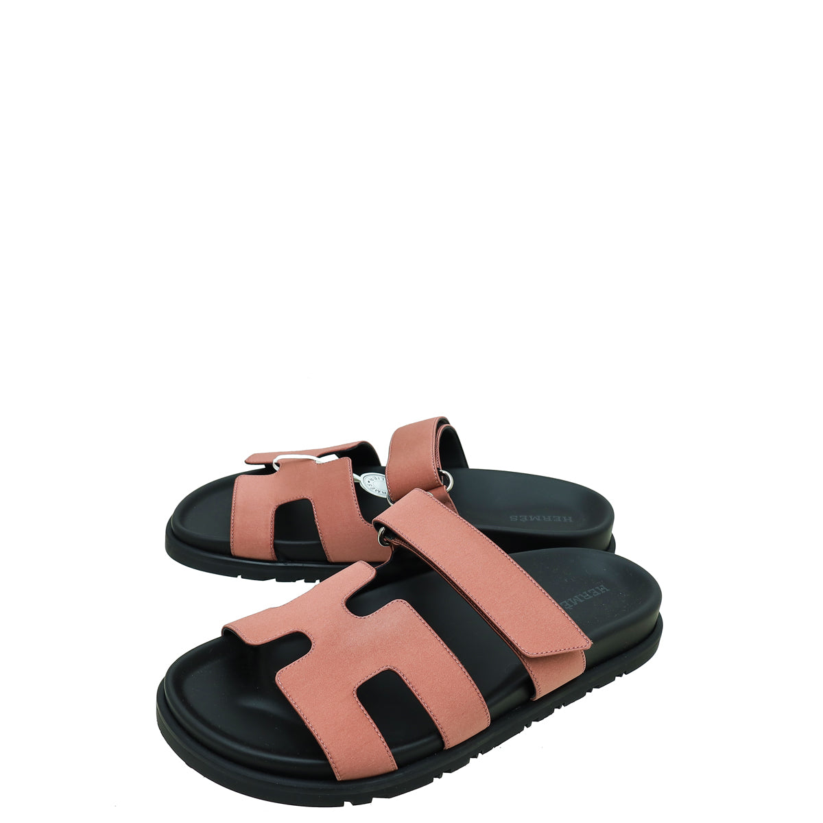 Hermes Bois De Rose Satin Chypre Sandals 36-Hermes-THE CLOSET
