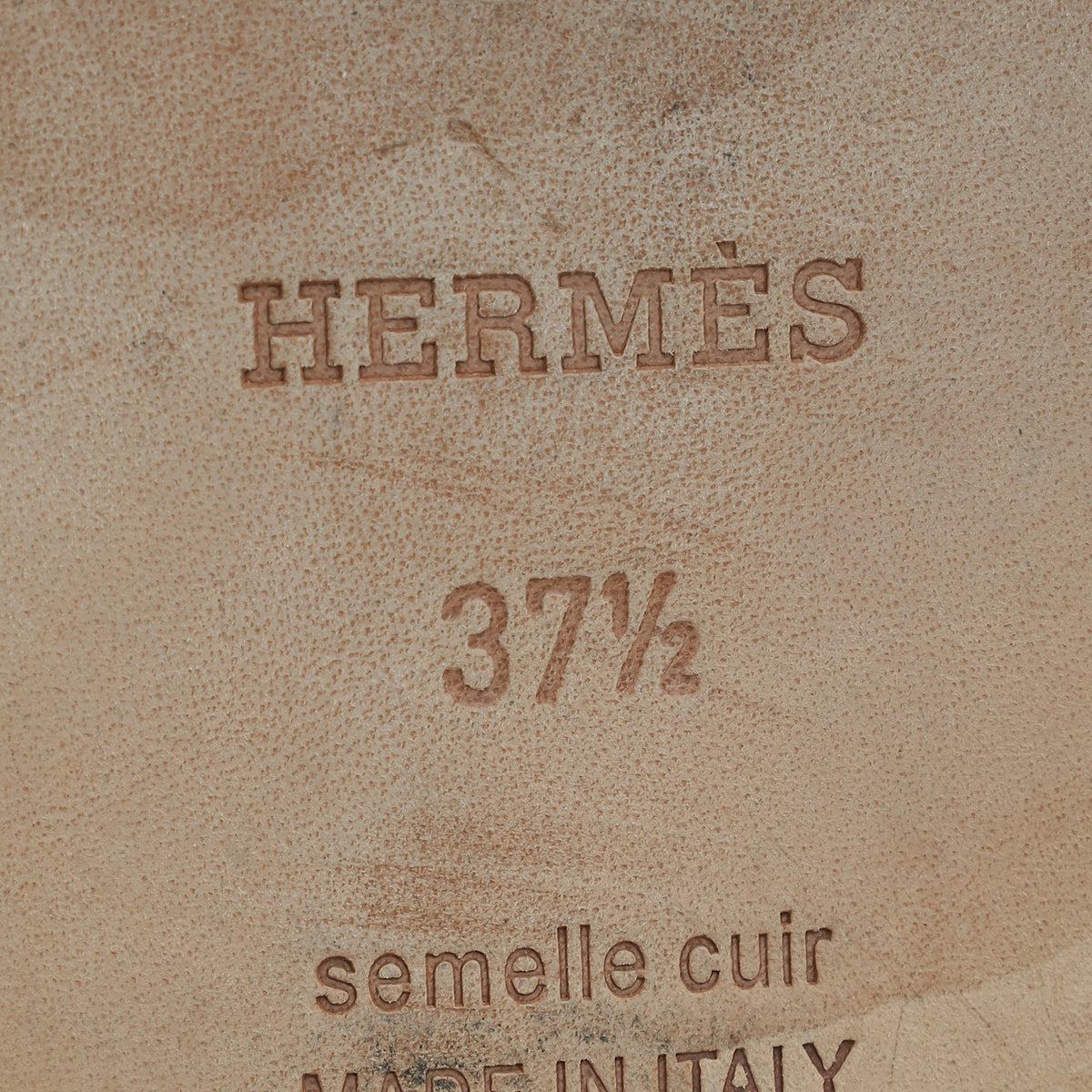 Hermes Bleu Vif Ostrich Oran Sandal 37.5
