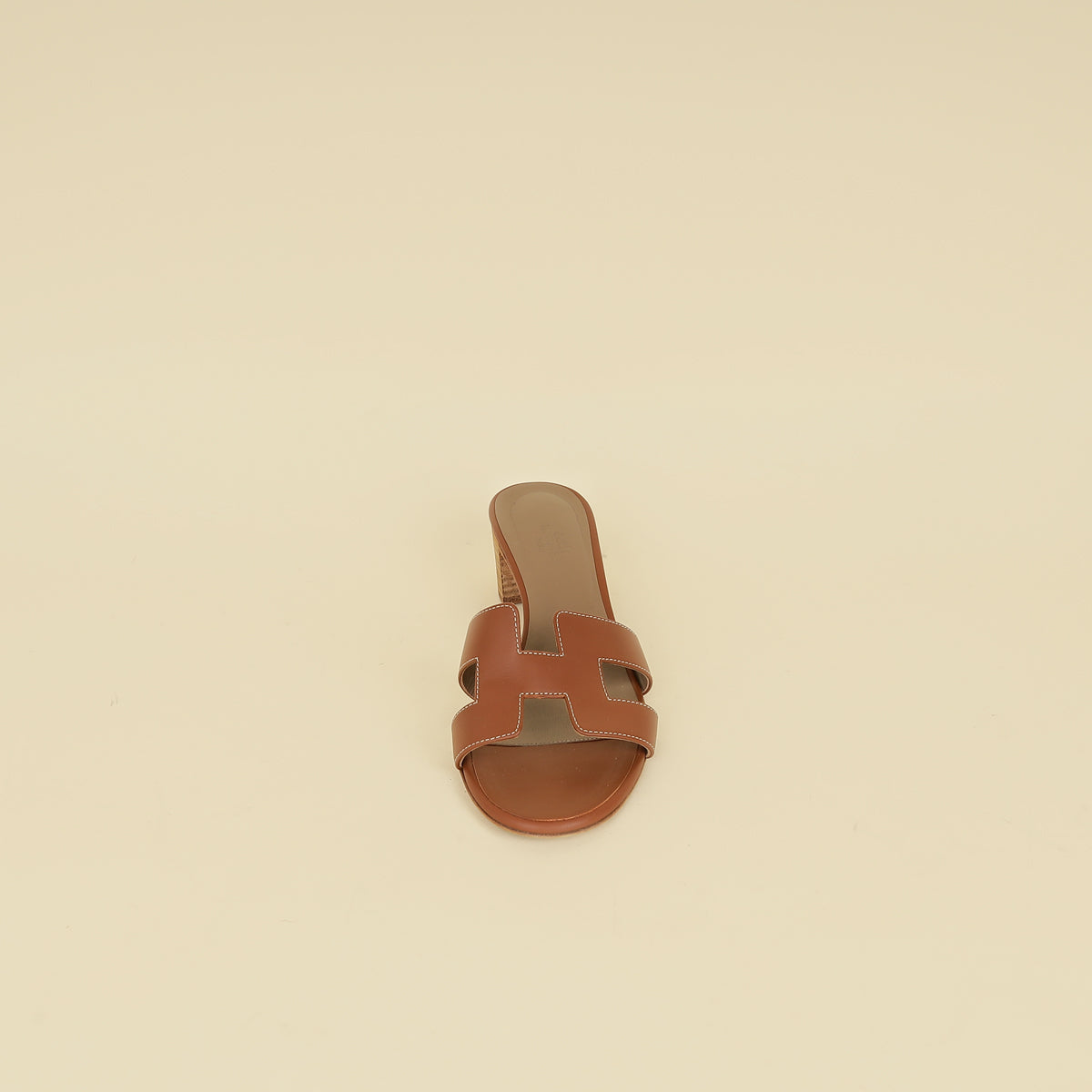 Hermes Gold Oasis Sandals 37.5-Hermes-THE CLOSET