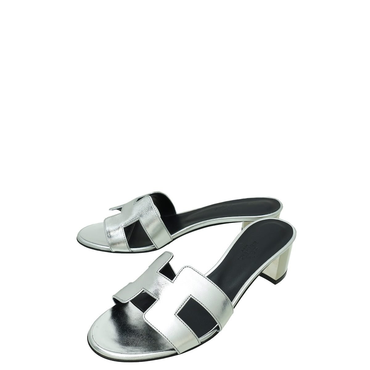 Hermes Gris Argenté Oasis Sandal 37-Hermes-THE CLOSET