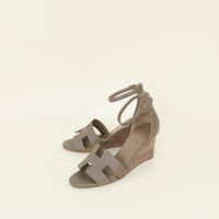 Hermes Etoupe Legend Sandals 37