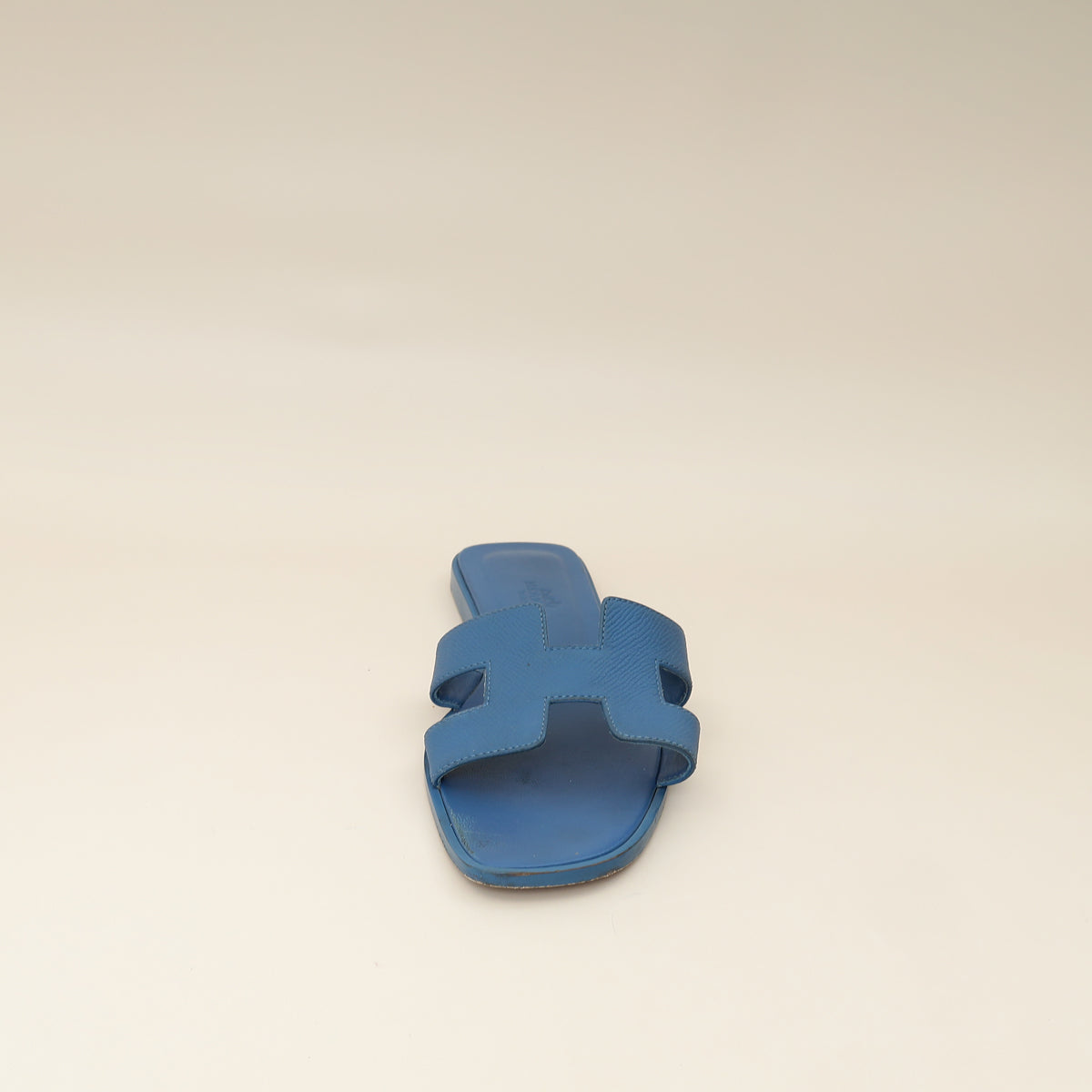 Hermes Bleu Bleuet Oran Sandal 37-Hermes-THE CLOSET