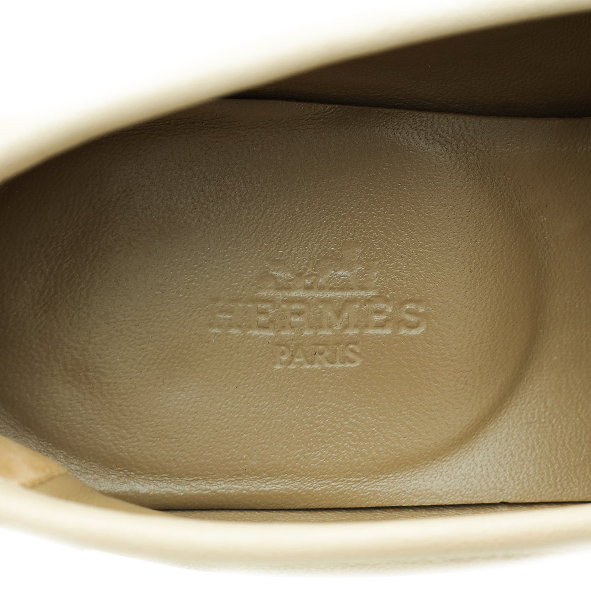 Hermes Beige Mastic Paris Loafer 37