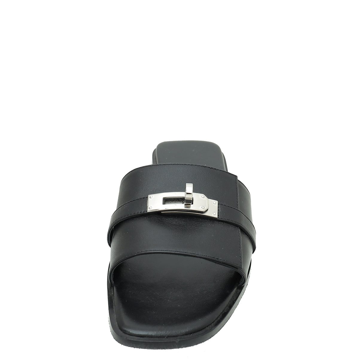 Hermes Noir Gabriel Sandal 37-Hermes-THE CLOSET